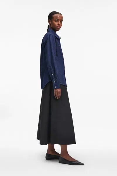 A Days March Hay Waisted Denim Shirt In Blue