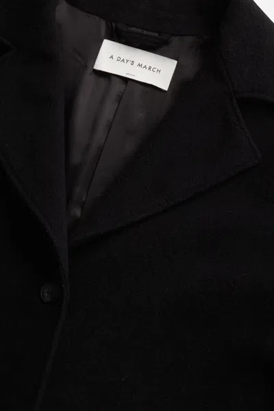 A Days March Lauren Heavy Wool Jacket In Black
