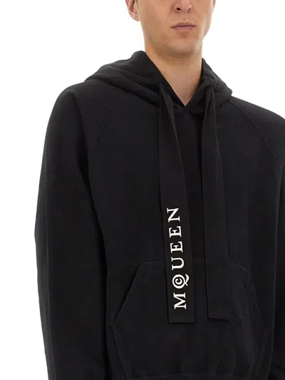Alexander Mcqueen Hoodie With Drawstring Hood And Kangaroo Pocket