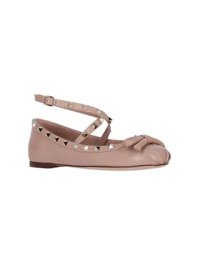 Valentino Garavani Flat Shoes In Pink