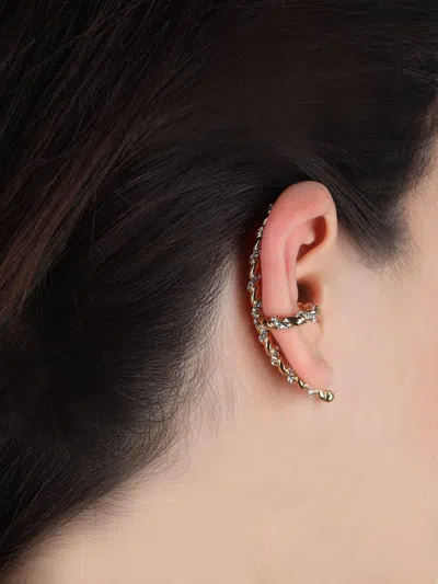 Valentino Braided Single Earring In Gold