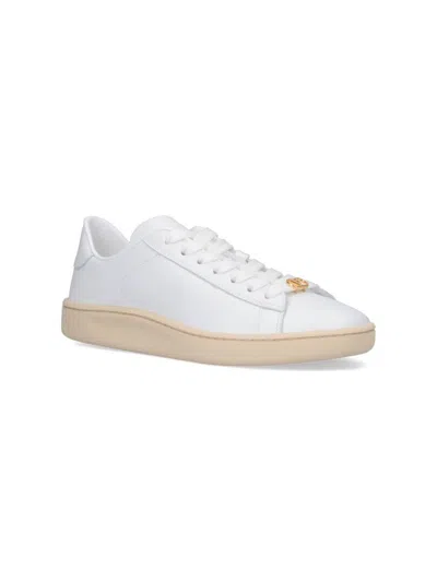 Valentino Royco Leather Sneakers In White