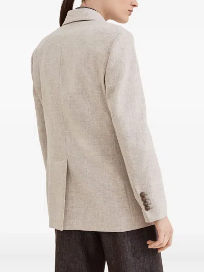 Brunello Cucinelli Twill Flannel Blazer