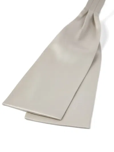 Brunello Cucinelli Silk Neck Scarf In Gray