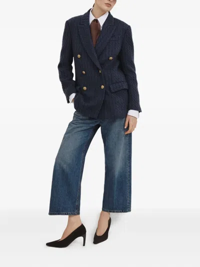 Brunello Cucinelli Cropped Jeans In Blue