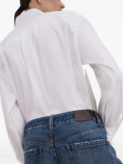 Brunello Cucinelli Cropped Jeans In Blue