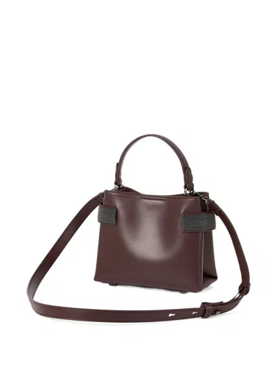 Brunello Cucinelli Mini Crossbody Bag In Neutral