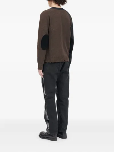 Mm6 Maison Margiela Colorblock Cardigan Color Block In Black