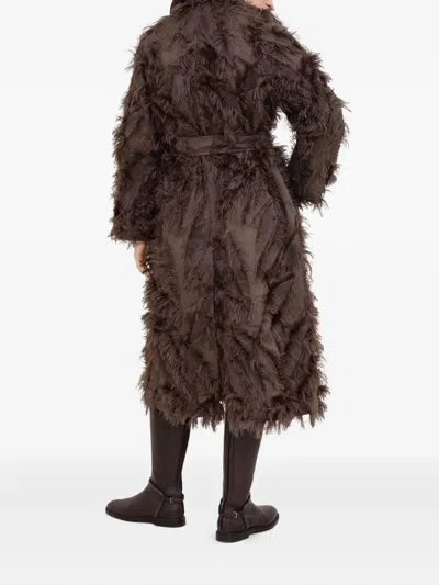 Brunello Cucinelli Single-breasted Coat In Brown