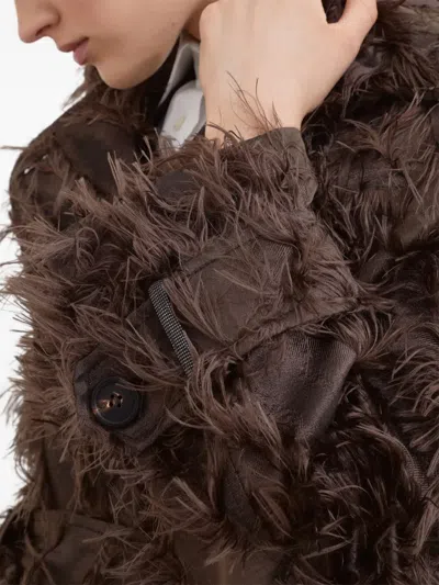 Brunello Cucinelli Single-breasted Coat In Brown