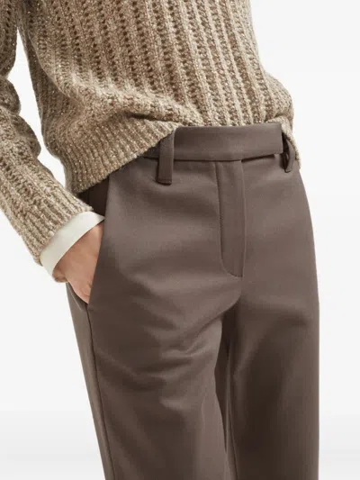 Brunello Cucinelli Jersey Trousers In Brown