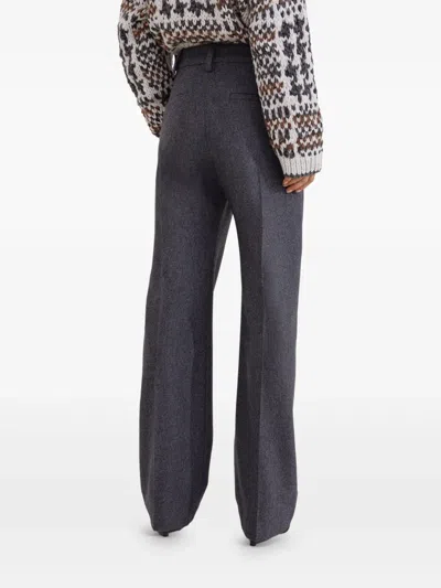 Brunello Cucinelli Tailored Wool Trousers In Gray