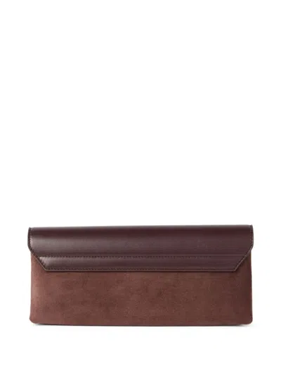 Brunello Cucinelli Contrasting-flap Clutch Bag