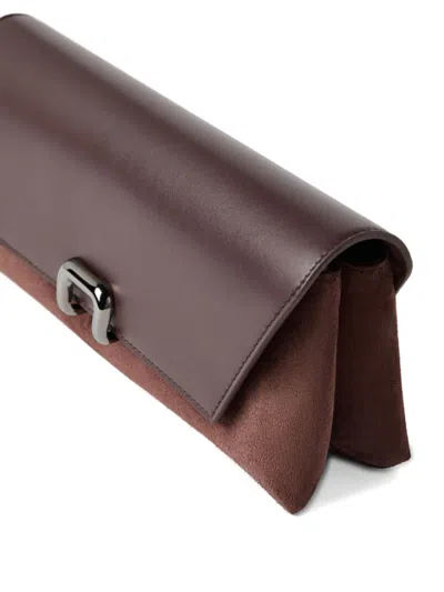 Brunello Cucinelli Contrasting-flap Clutch Bag