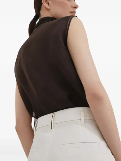 Brunello Cucinelli Tailored Trousers In White