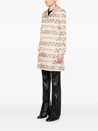 Pre-owned Chanel 2001 Printed Coat