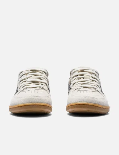 Asics Womens Oatmeal Black Skyhand Og Suede Low-top Trainers In White