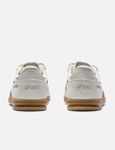 Asics Womens Oatmeal Black Skyhand Og Suede Low-top Trainers In White