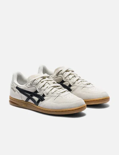 Asics Womens Oatmeal Black Skyhand Og Suede Low-top Trainers In White