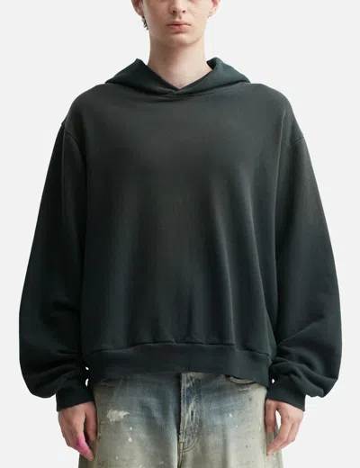 Acne Studios Logo Hooded Sweater In Black