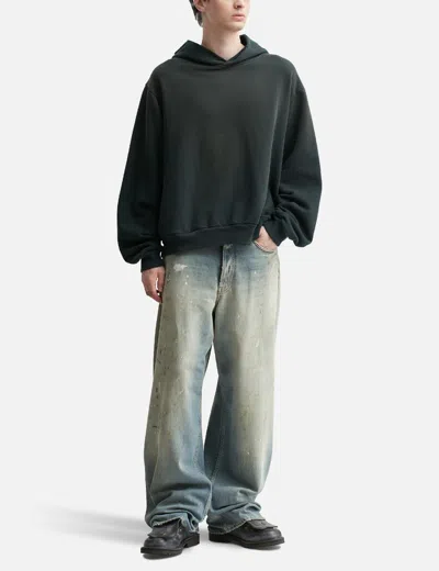 Acne Studios Logo Hooded Sweater In Black