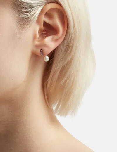 Maria Black Operaen Studs In Metallic