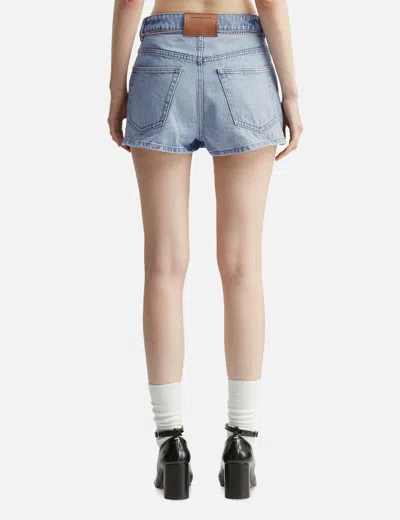 Alexander Wang T High Rise Skort In Blue