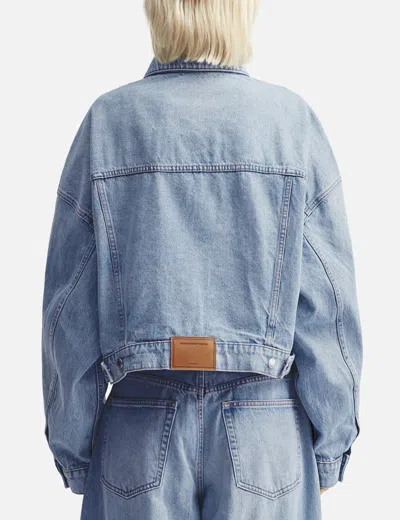 Alexander Wang T Alexanderwang.t Zip-detail Denim Jacket In Blue