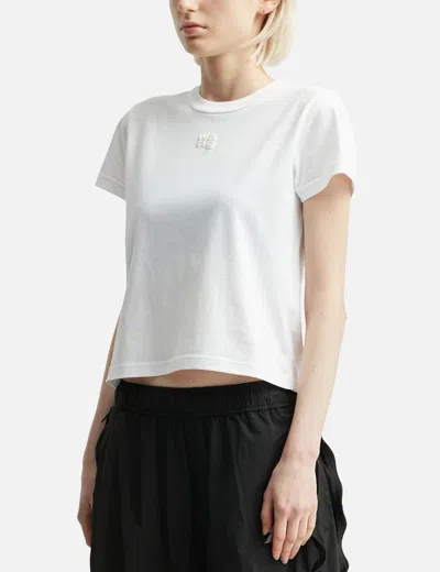 Alexander Wang T Puff Logo Shrunken T-shirt In White