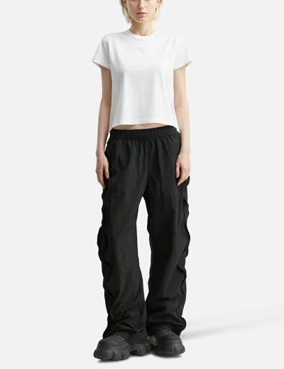 Alexander Wang T Puff Logo Shrunken T-shirt In White