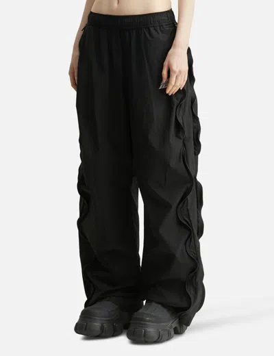 Alexander Wang T Logo Drawcord Track Pants In Black