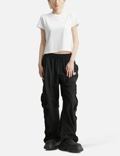 Alexander Wang T Logo Drawcord Track Pants In Black