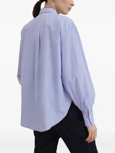 Brunello Cucinelli Long-sleeve Button-up Shirt In Blue
