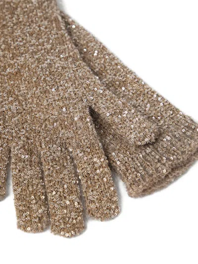 Brunello Cucinelli Sequin-embellished Long Gloves