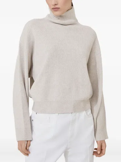 Brunello Cucinelli Turtleneck Ribbed Sweater