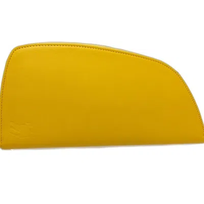 Pre-owned Burberry Yellow Leather Long Wallet (bi-fold) ()