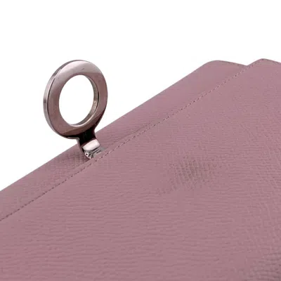 Pre-owned Bvlgari Pink Leather Long Wallet (bi-fold) ()