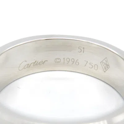 Pre-owned Cartier White Gold White Gold (18k) Band Ring ()