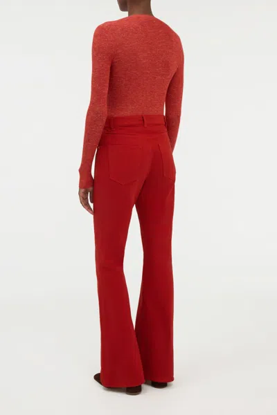 Gabriela Hearst Aiste Knit Cardigan In Antelope Orange Cashmere Silk With Hemp