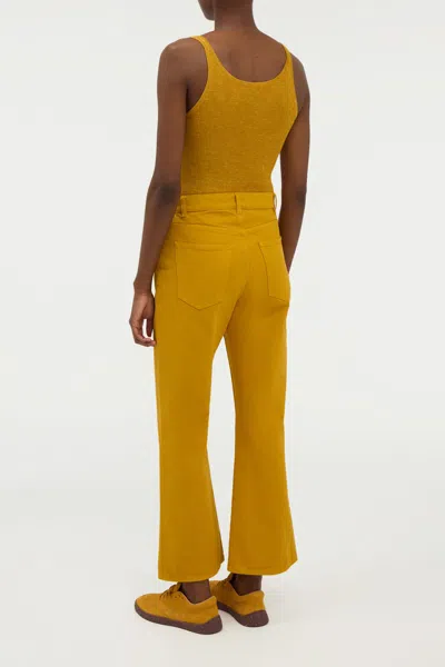 Gabriela Hearst Cinxia Knit Tank Top In Golden Birch Cashmere Silk With Hemp In Yellow