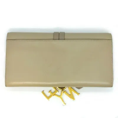 Pre-owned Chloé Gray Leather Long Wallet (bi-fold) ()