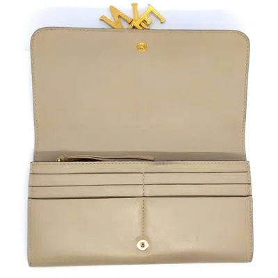 Pre-owned Chloé Gray Leather Long Wallet (bi-fold) ()