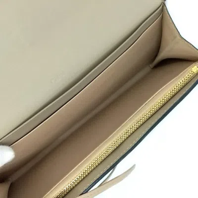Pre-owned Chloé Gray Leather Long Wallet (bi-fold) ()