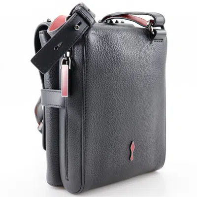 Pre-owned Christian Louboutin Black Leather Shoulder Bag ()