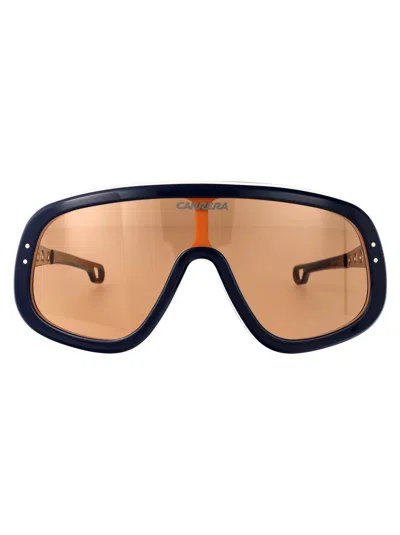 Carrera Blue Ruthenium Acetate Sunglasses In Black