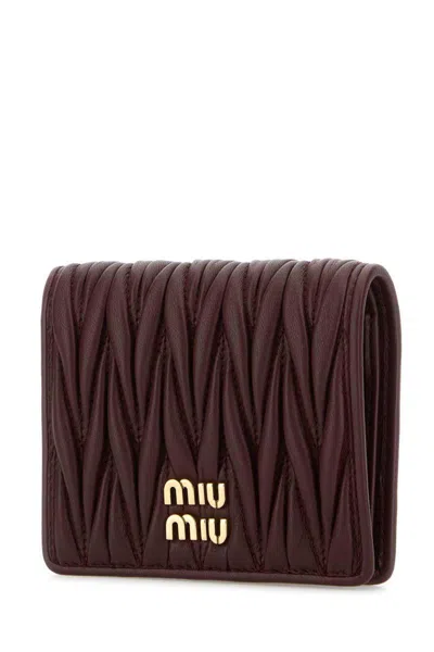 Miu Miu Wallets In Brown