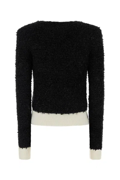 Balmain Textured Fabric Long Sleeves Front Pockets In Black