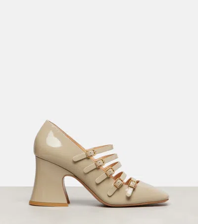 Chloé Janis 80 Patent Leather Mary Jane Pumps