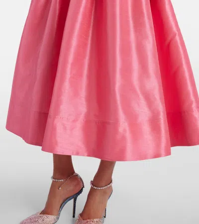 Rebecca Vallance Maple Belted Gathered Shirt Dress In Pink