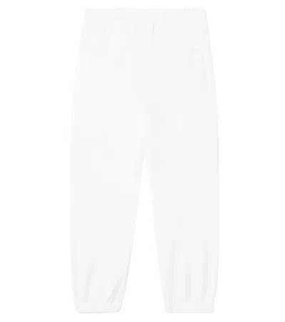 Stella Mccartney Printed Cotton Jersey Sweatpants In White